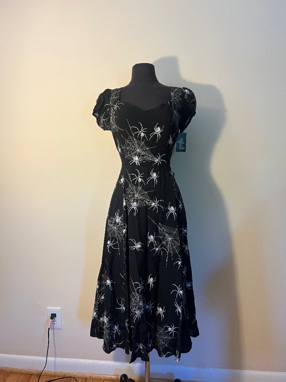 Hell Bunny Corporate Goth Midi Dress